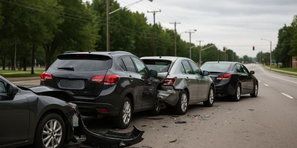 Who Is At Fault In A Chain Reaction Car Accident?